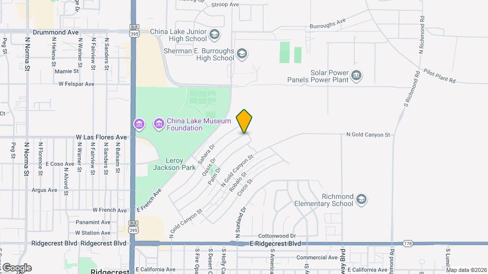 536 Oasis Dr Map and Location Details