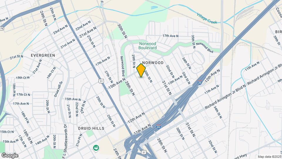 1417 29th St N Map and Location Details