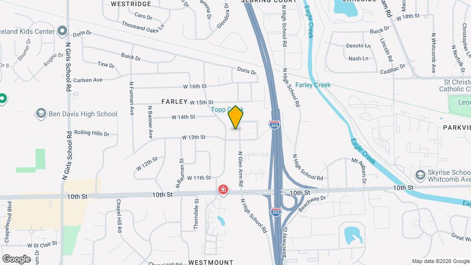 1336 N Glen Arm Rd Map and Location Details