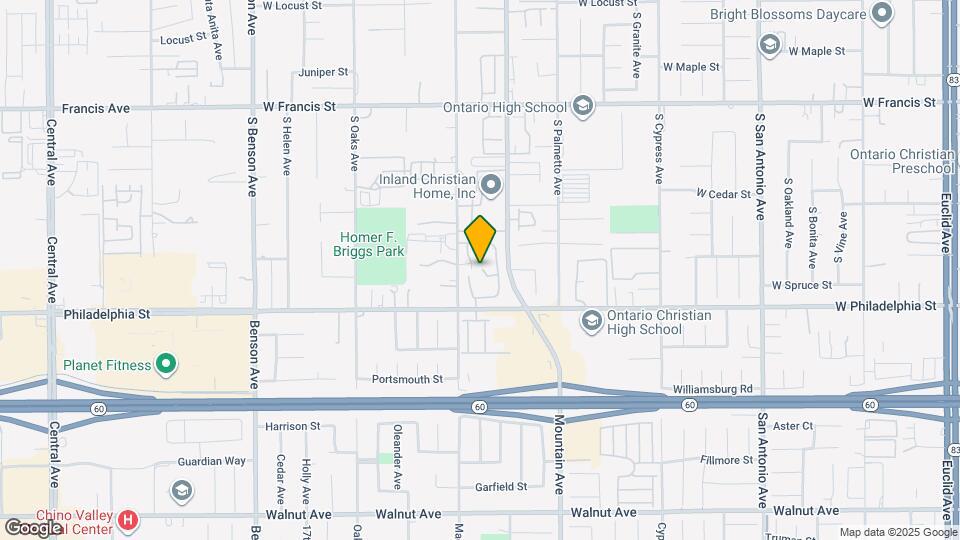 2158 S Mountain Ave Map and Location Details