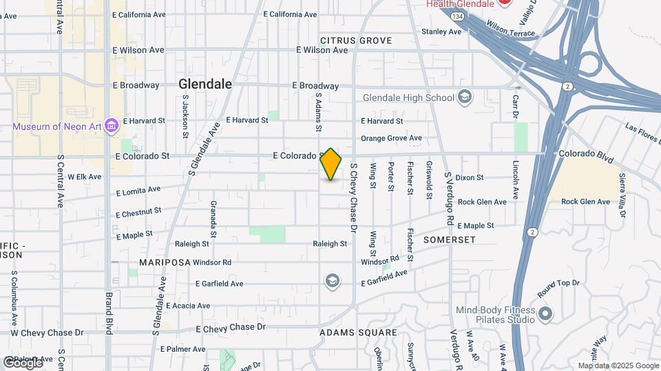 1116 E Elk Ave Map and Location Details