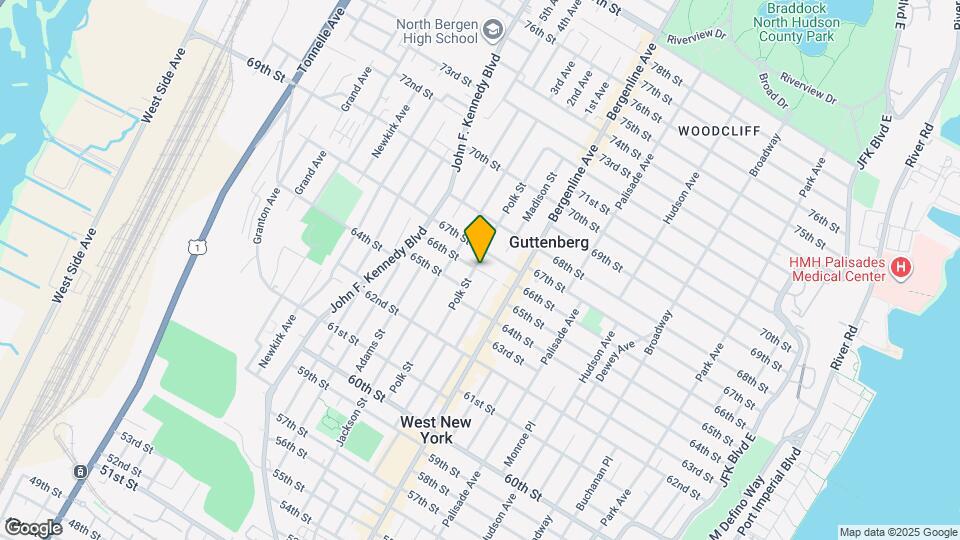 6608 Polk St Map and Location Details