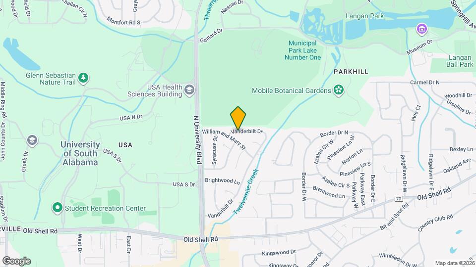 5555 Vanderbilt Dr Map and Location Details