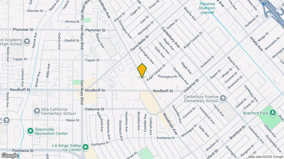 Woodman Nordhoff Apartments Map and Location Details