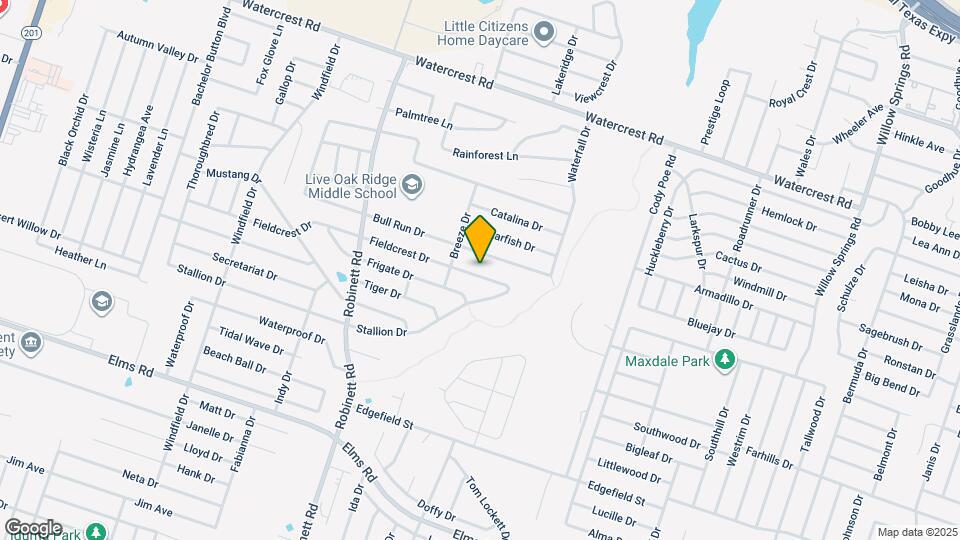 3703 Fieldcrest Dr Map and Location Details