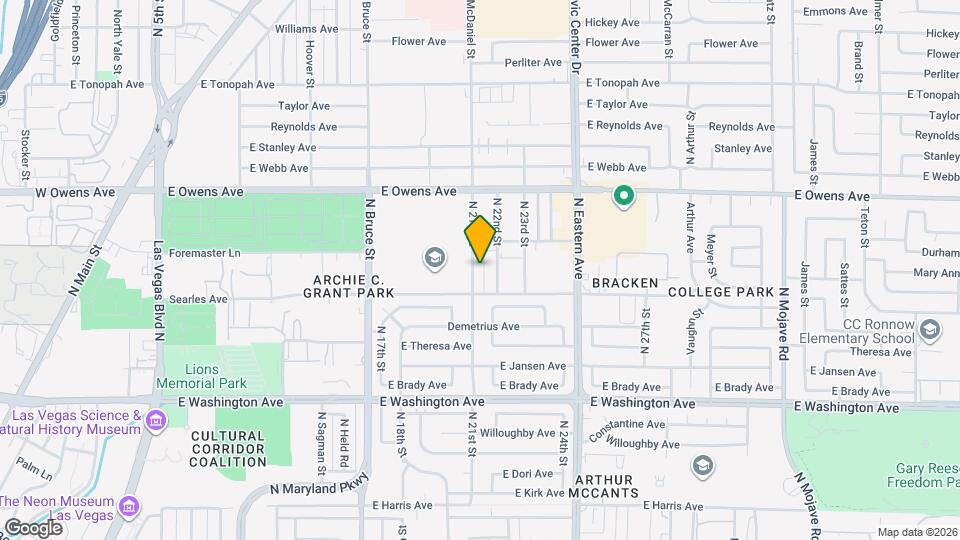 1316 N 21st St Map and Location Details