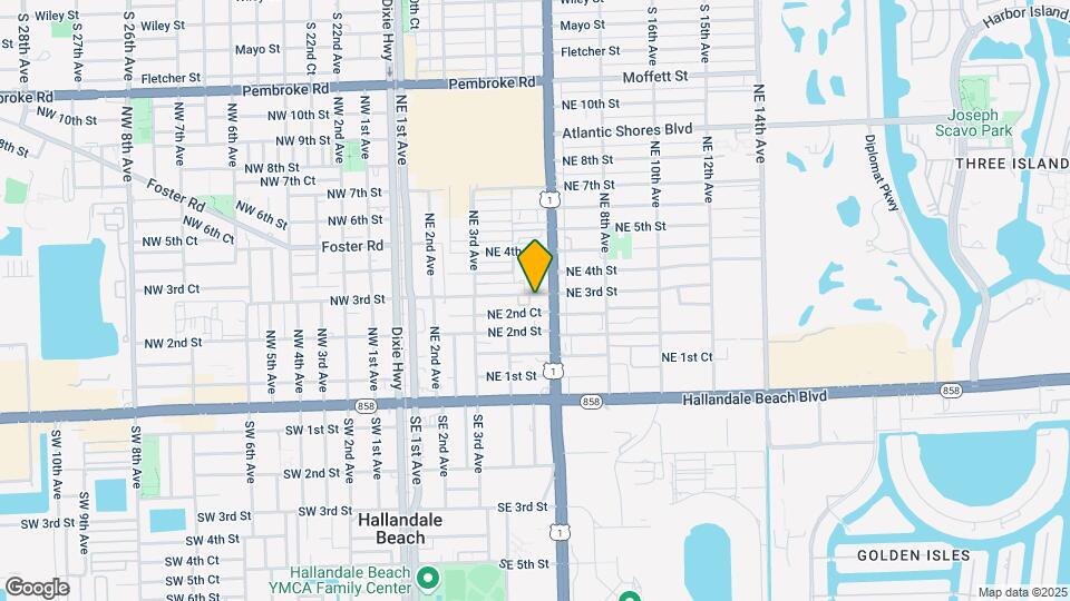 500 NE 3rd St Map and Location Details