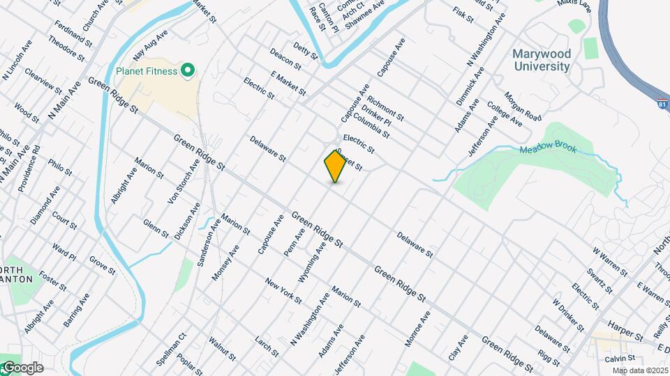 1702 Penn Ave, Unit 2W, (second floor) Map and Location Details