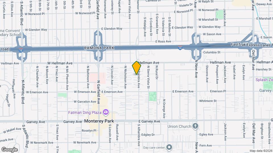 523 N Alhambra Ave Map and Location Details