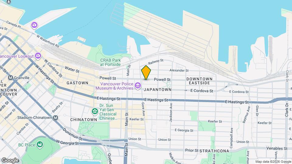 326 Powell Street Map and Location Details