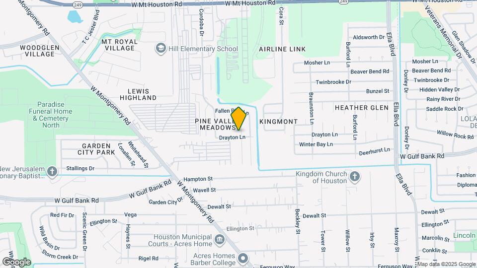10603 Pine Landing Dr Map and Location Details