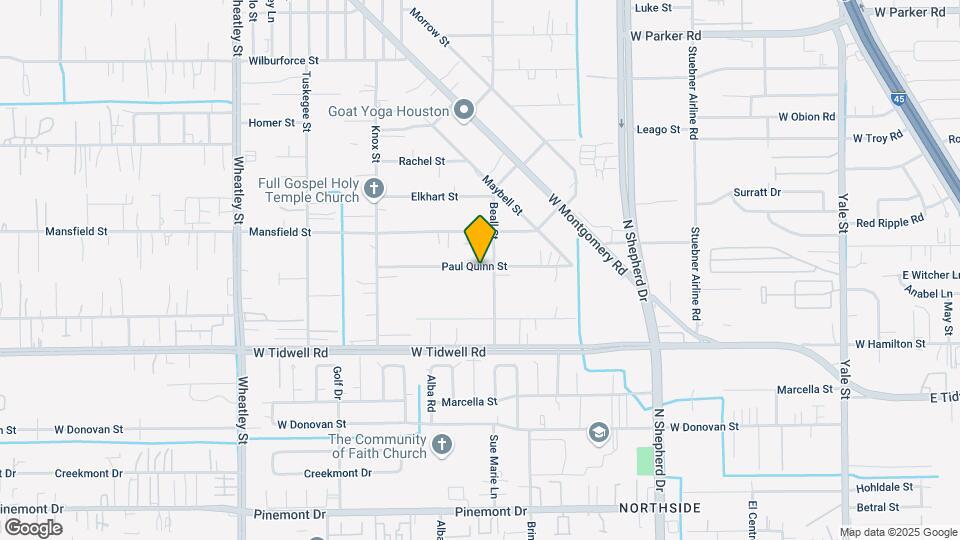 811 Paul Quinn St Map and Location Details