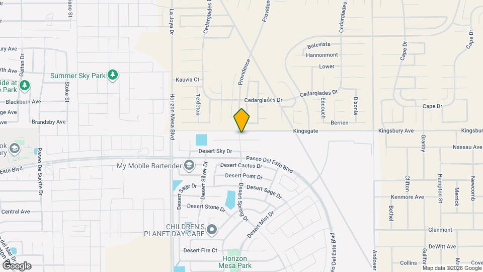 14301 Desert Orchid Dr Map and Location Details