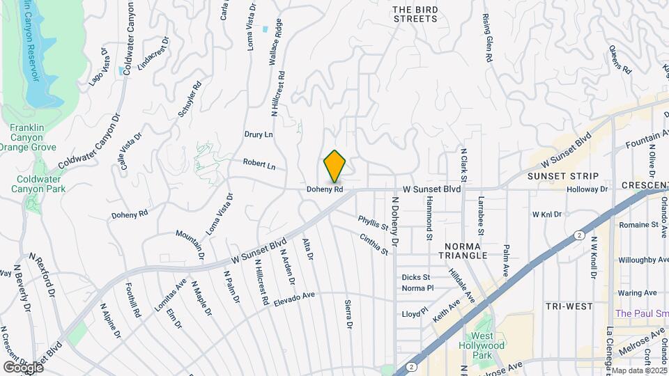 9233 1/2 Doheny Rd Map and Location Details