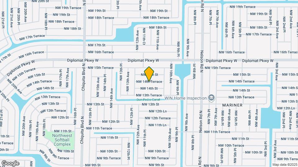 1118 NW 14th Terrace Map and Location Details
