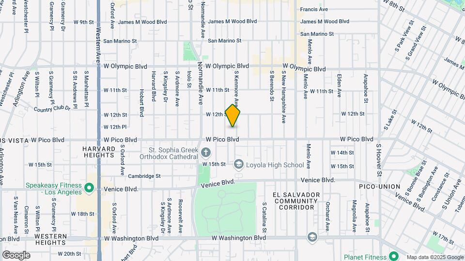 1241 S Kenmore Ave Map and Location Details