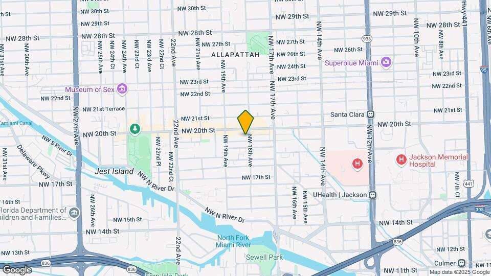 1811 NW 19th Terr Map and Location Details