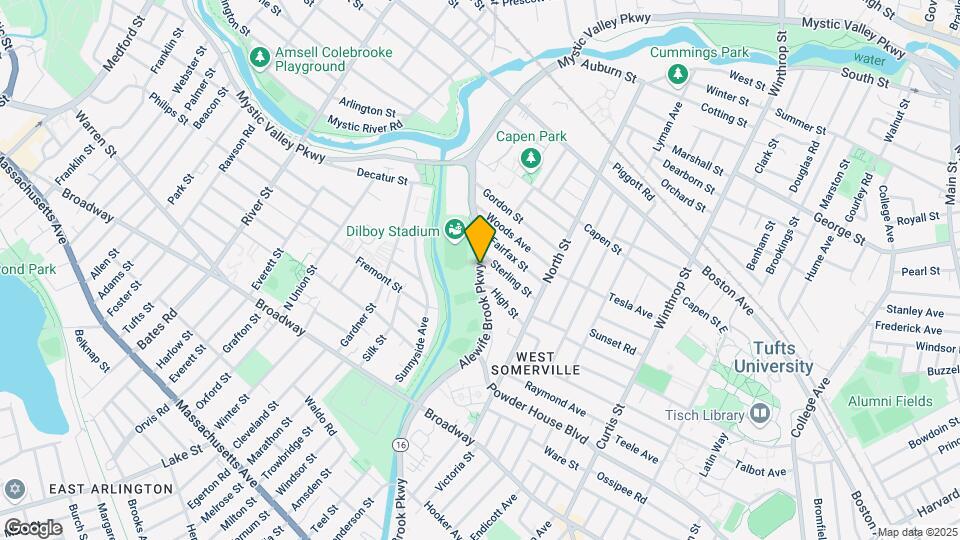 333 Alewife Brook Pkwy Map and Location Details