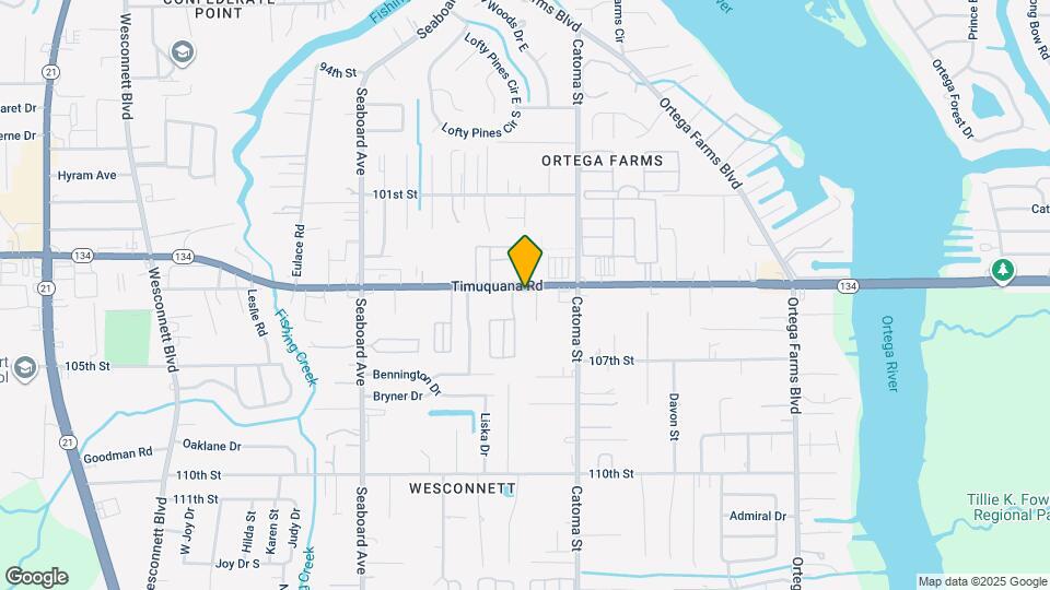 5456 Timuquana Rd Map and Location Details
