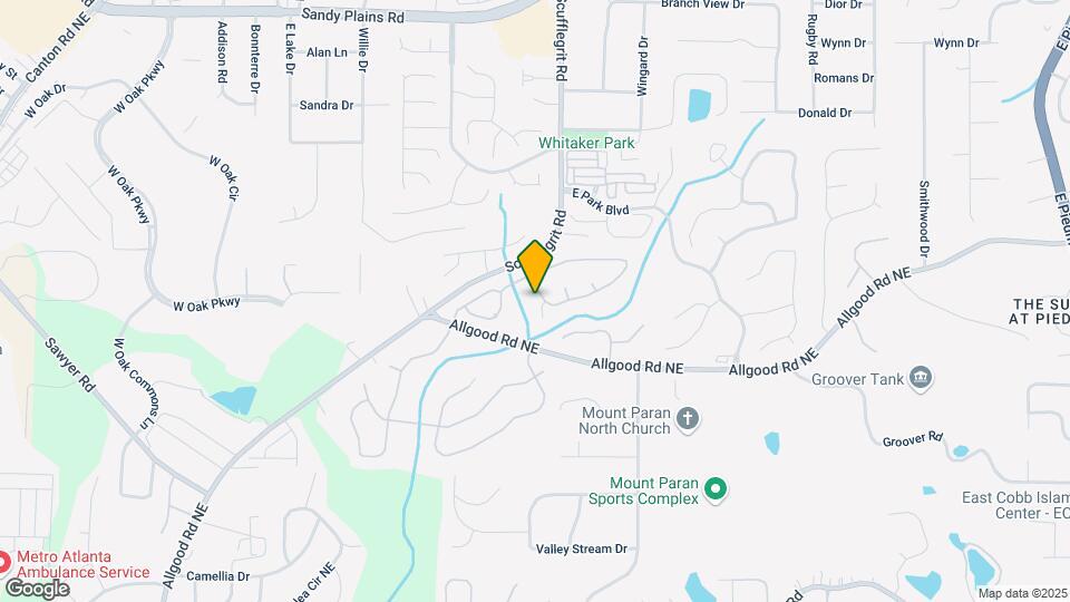 1599 Brentwood Dr NE Mapa y Detalles de la Ubicación