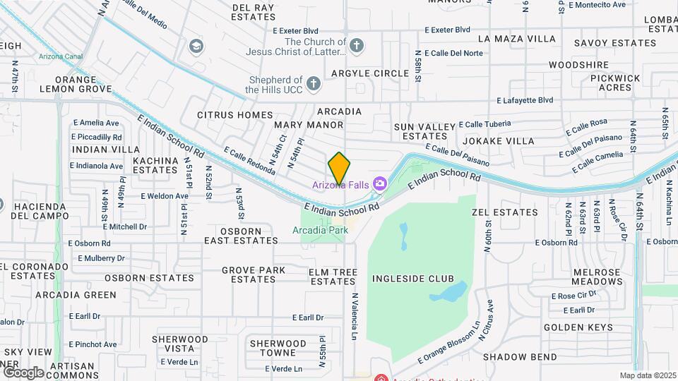 3608 N 56th St Map and Location Details