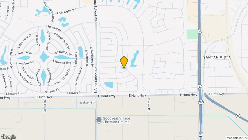 10602 E Elmhurst Dr Map and Location Details