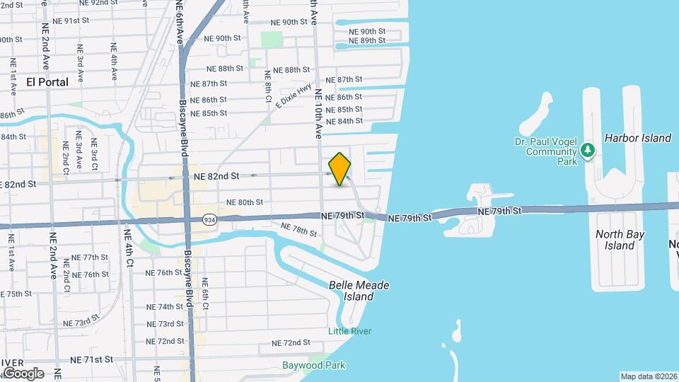 1050 NE 81st St Map and Location Details