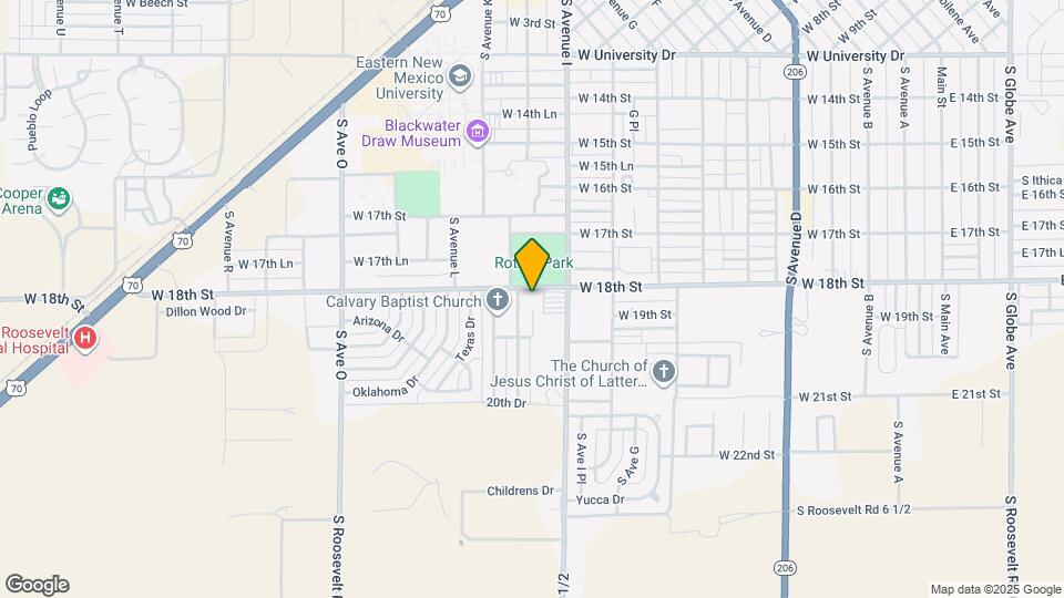 1025 W 18th St Map and Location Details