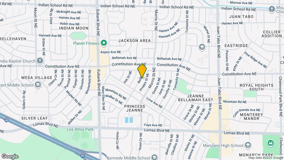 1204 Betts St NE Map and Location Details