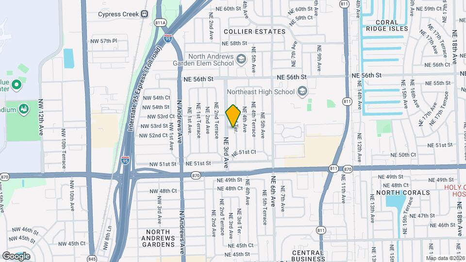 5249 NE 3rd Ter. Map and Location Details