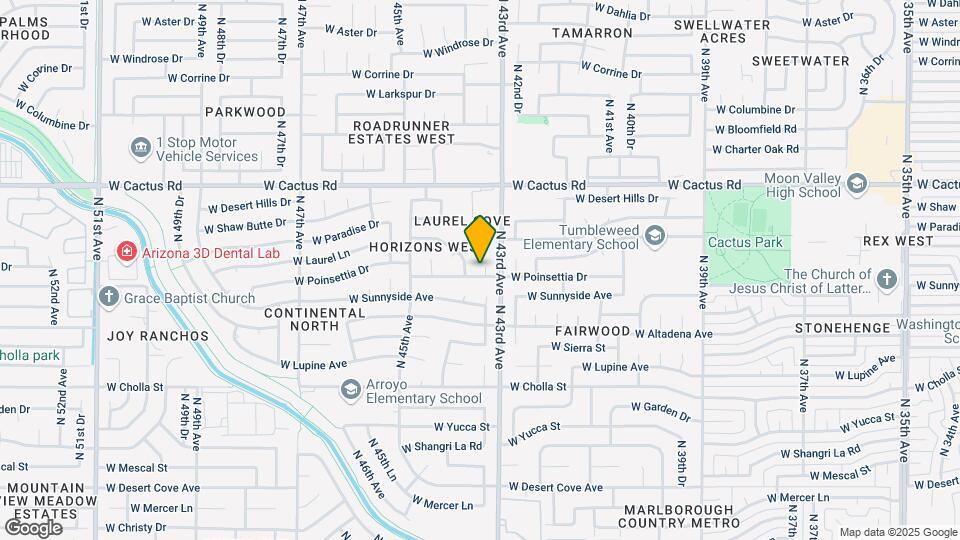 11812 N 43rd Dr Map and Location Details