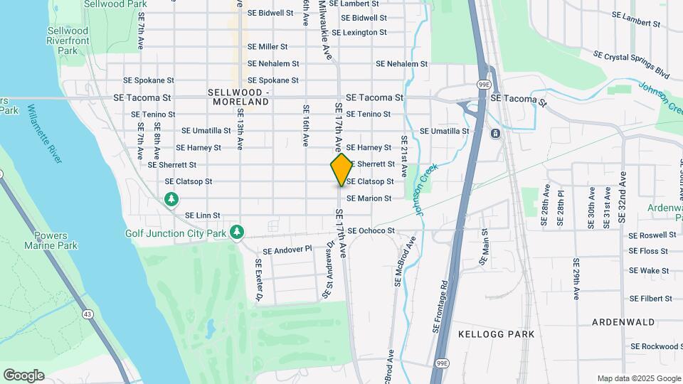 8628 SE 17th Ave Mapa y Detalles de la Ubicación
