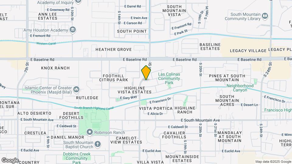 1609 E Beautiful Ln Map and Location Details