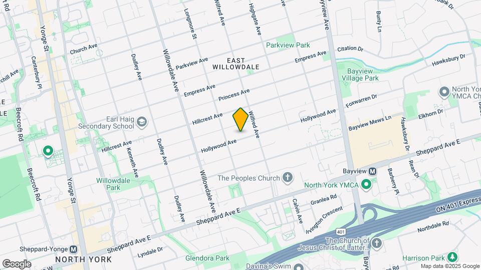 270 Hollywood Ave Map and Location Details