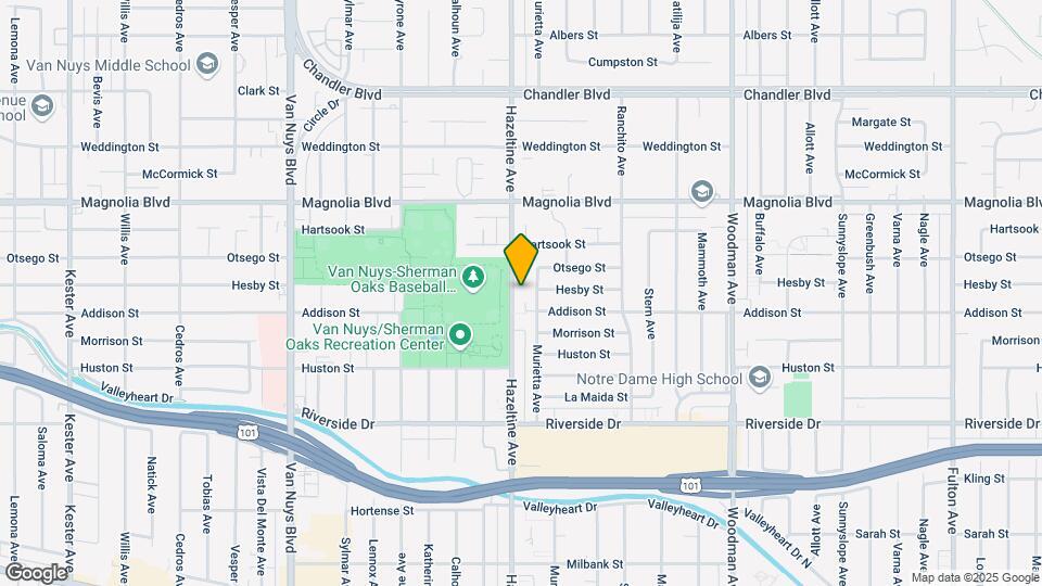 5020 Hazeltine Ave Map and Location Details