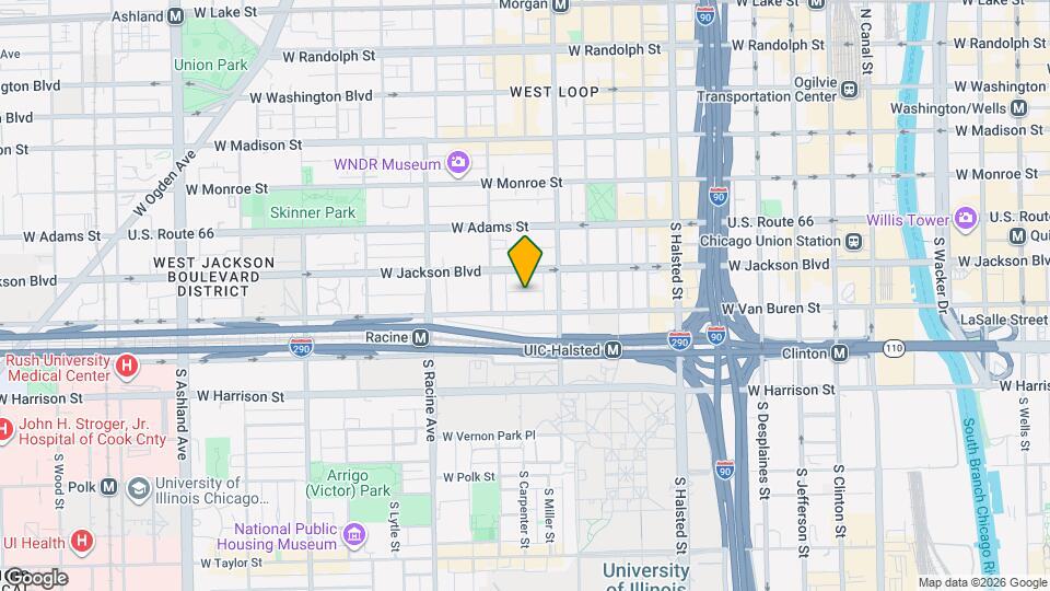 1028 W Van Buren St Map and Location Details