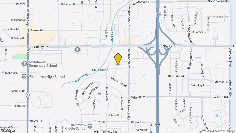 1628 Puryear Rd Map and Location Details