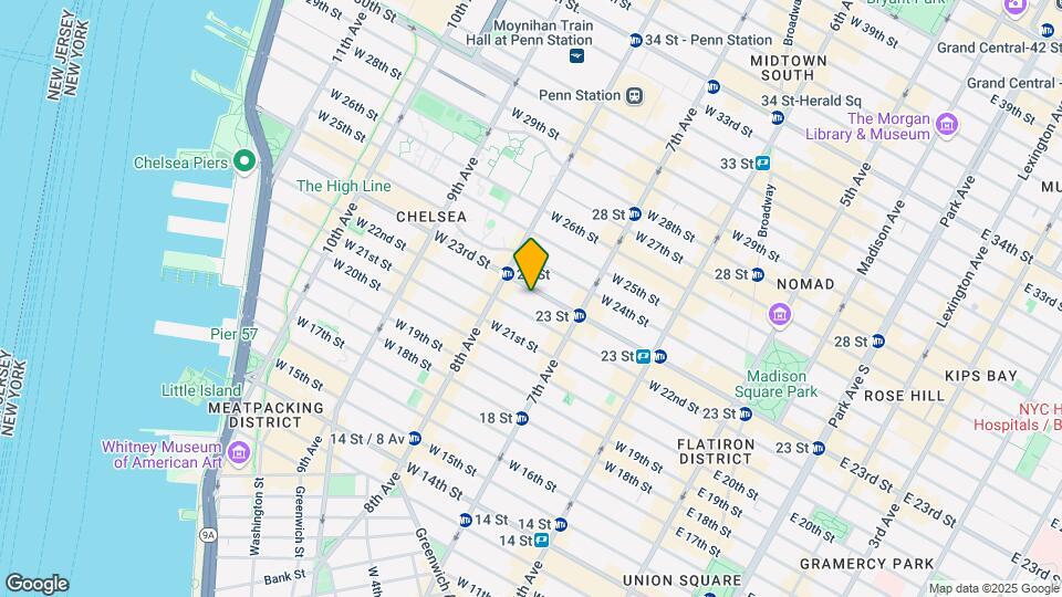 246 W 23rd St Mapa y Detalles de la Ubicación