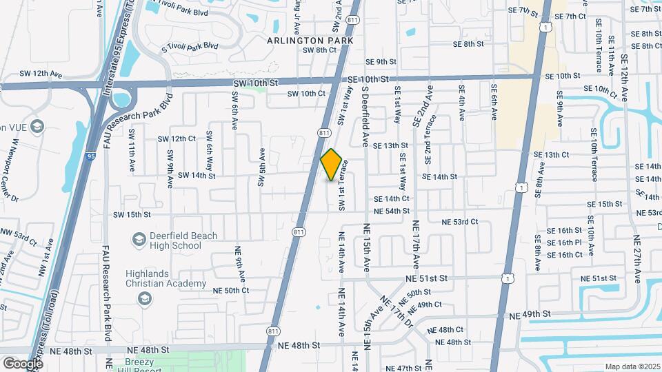 1418 SW 1st Way Map and Location Details