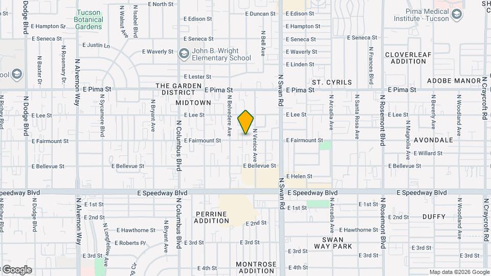 4537 E Fairmount St Map and Location Details