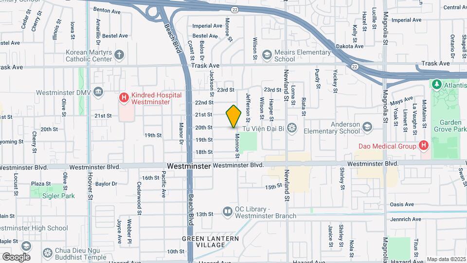 8220 20th St Map and Location Details