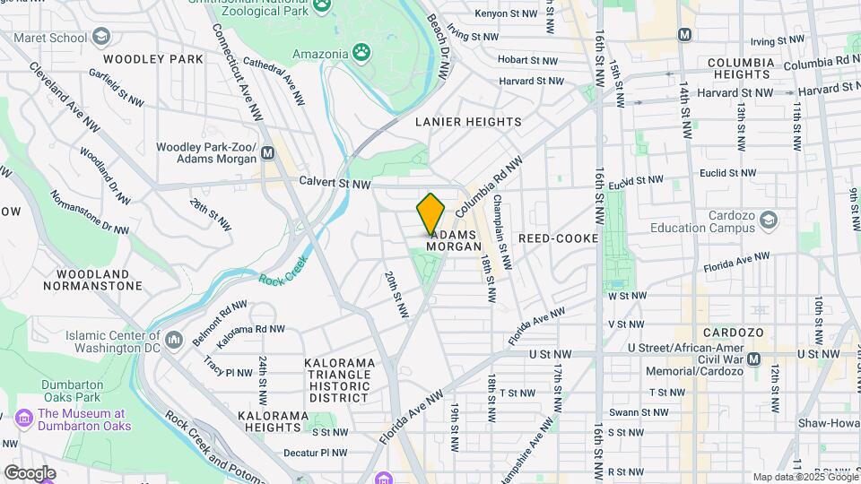 1842 Mintwood Pl NW Map and Location Details