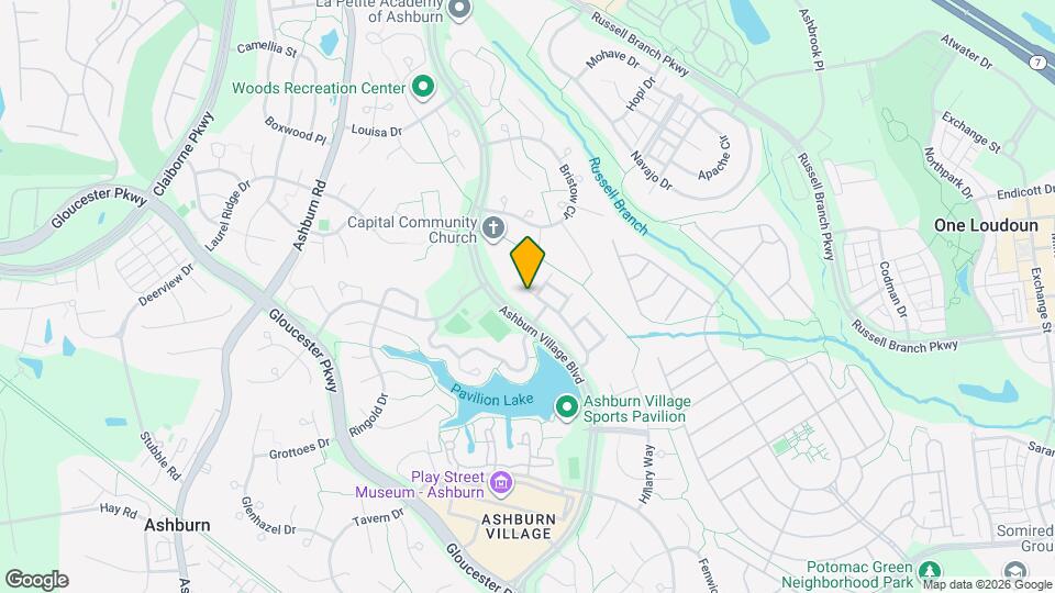 44142 Shady Glen Terrace Map and Location Details