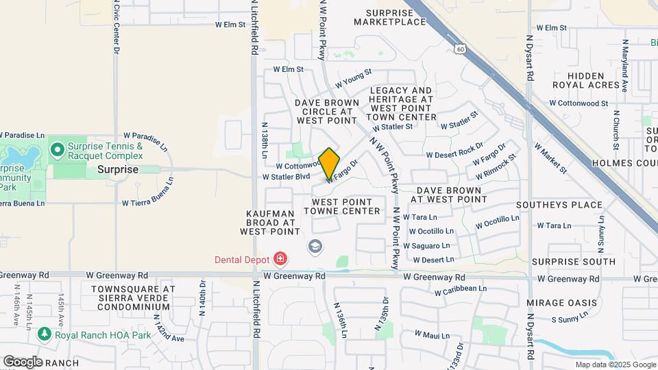 13693 W Fargo Dr Map and Location Details