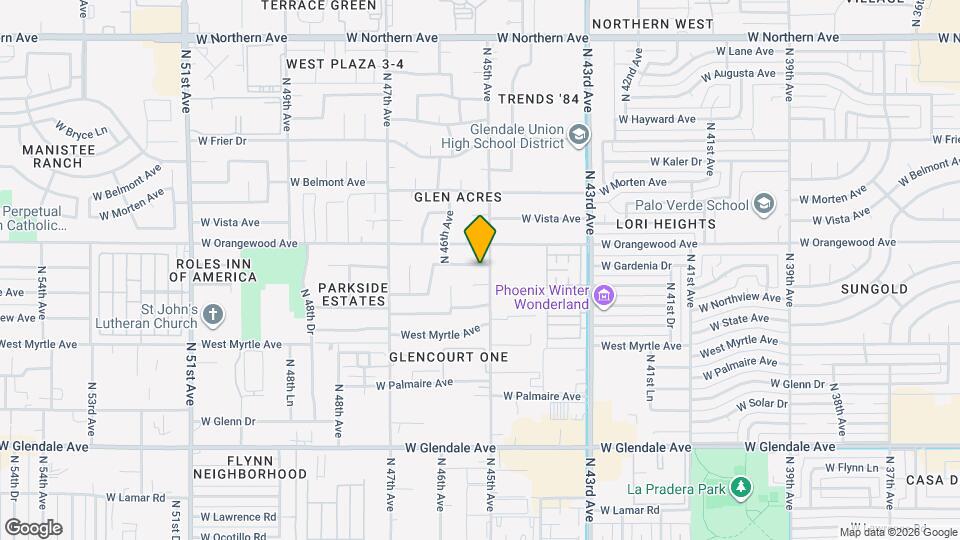 4507 W Gardenia Ave Map and Location Details