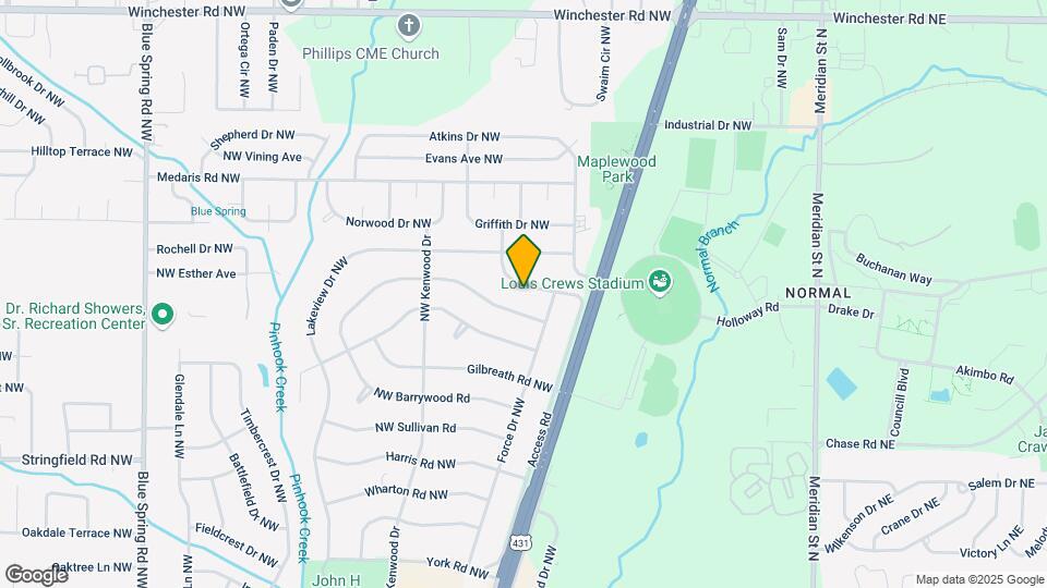 2013 Lance Rd NW Map and Location Details