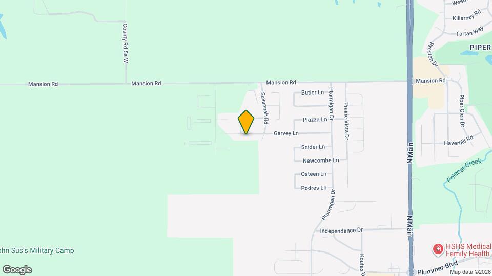 622 Garvey Ln Map and Location Details