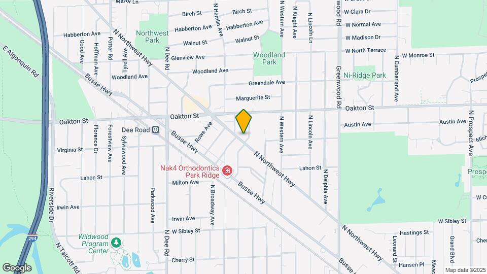 907 N Northwest Hwy, Unit G Map and Location Details