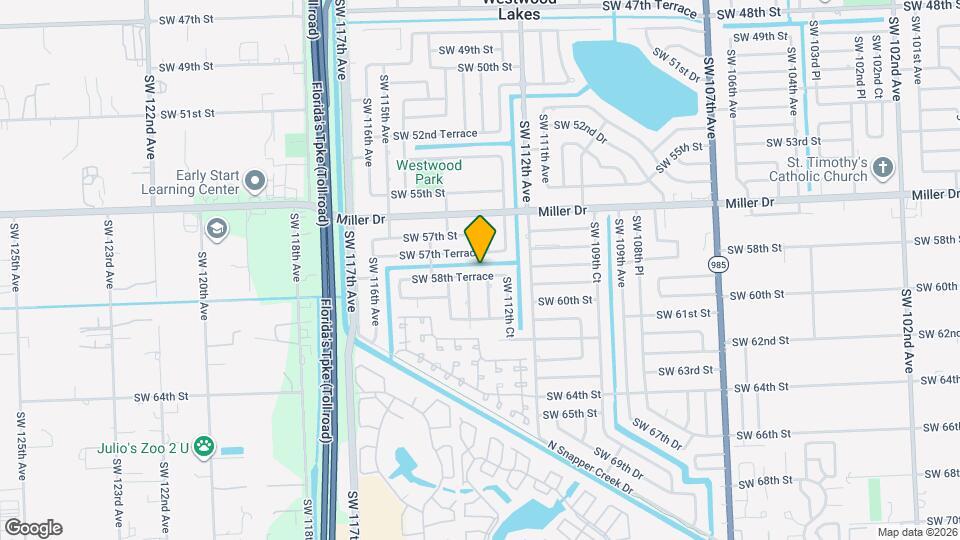 11315 SW 58th Terrace Map and Location Details