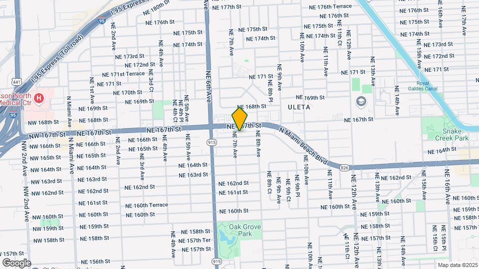 715 NE 166th St Mapa y Detalles de la Ubicación